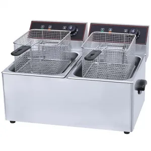 Фритюрница Hualian Machinery HEF-6L-2 (2 емкости) – купить по цене завода