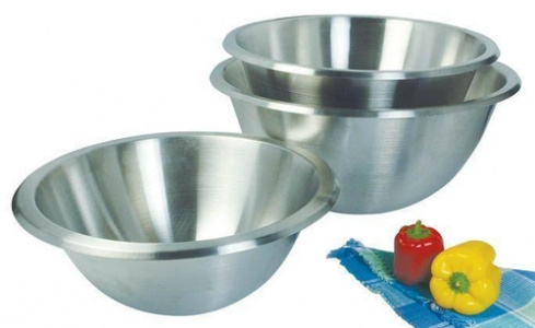 Миска полусферическая 16,7Л D40См, без ручек, нерж.сталь Bw40