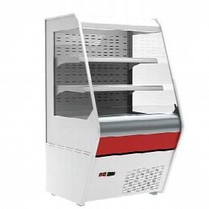 Минигорка холодильная F 13-07 Vm 0,7-2 стеклопакет (Carboma 1260/700 вхсп-0,7) декор красный