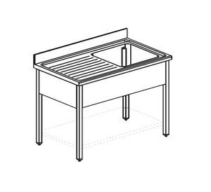 Ванна моечная Apach Chef Line Ls147-55Lwsh